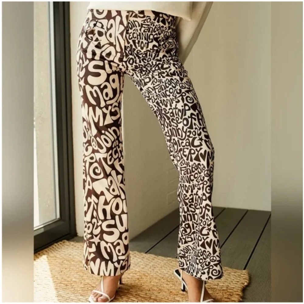 NWT House of Sunny Scooby Pants - Mahogany and Oat Milk, size 12
